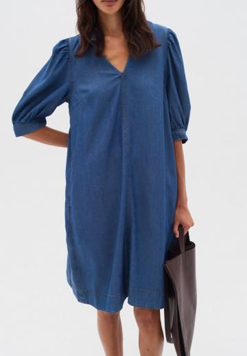 Джинсовое платье