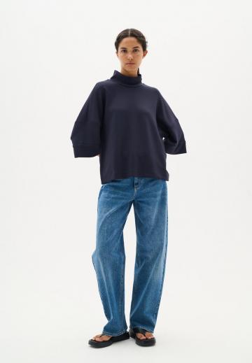 Пуловер с рукавом три четверти