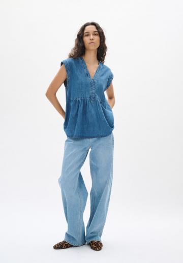 Джинсовая блузка