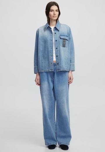 Джинсовая блузка