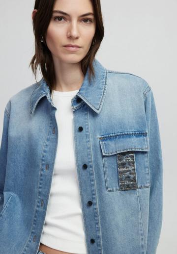 Джинсовая блузка