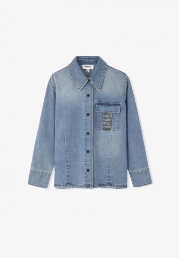 Джинсовая блузка