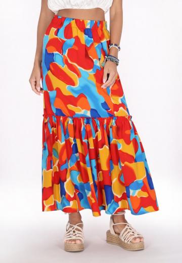 Юбка с воланами