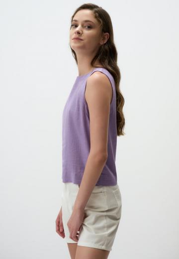 Блузка без рукавов
