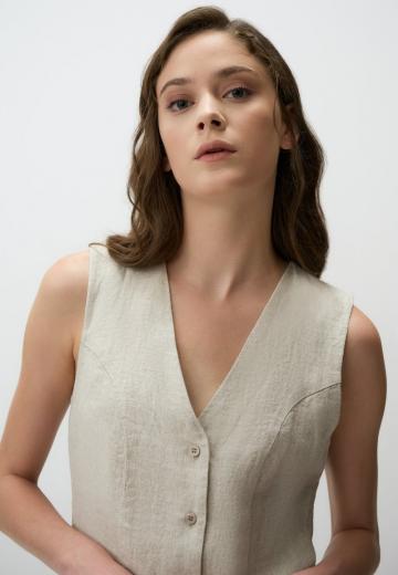 Джинсовая жилетка