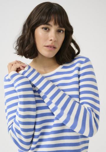 Пуловер в полоску