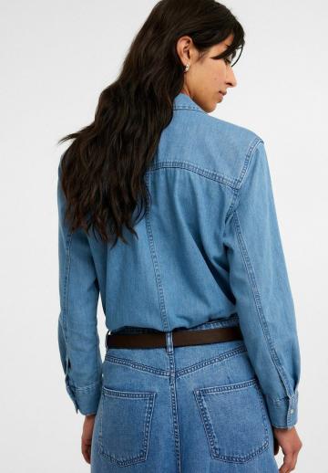 Джинсовая блузка