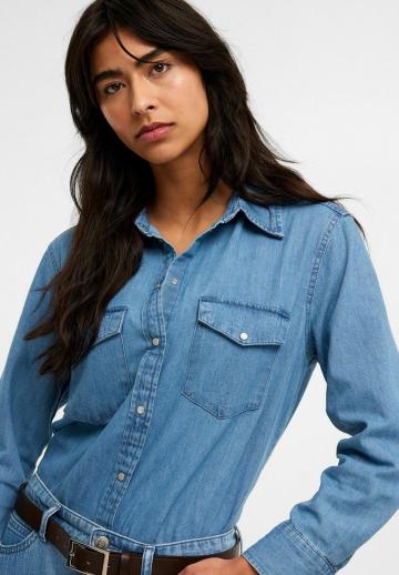 Джинсовая блузка