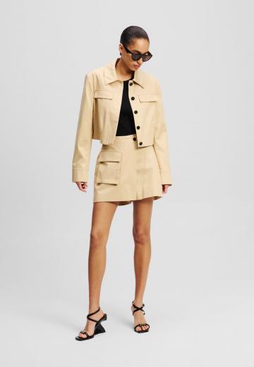 Юбка с накладными карманами