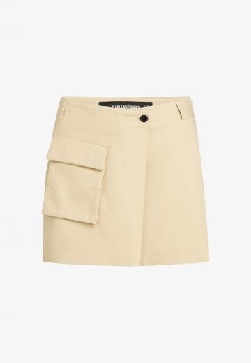 Юбка с накладными карманами