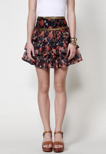 Юбка с воланами