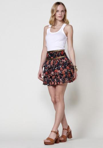 Юбка с воланами