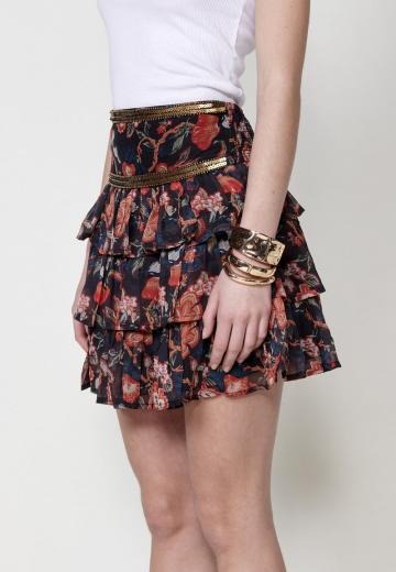 Юбка с воланами