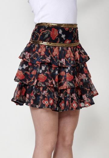 Юбка с воланами