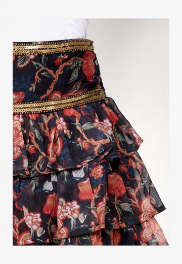 Юбка с воланами