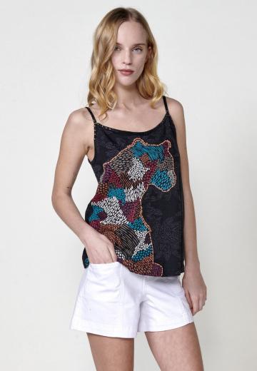 Топ на бретельках