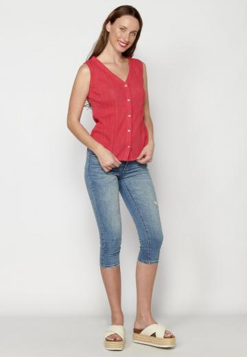 Блузка без рукавов