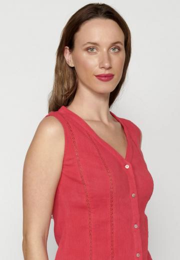 Блузка без рукавов