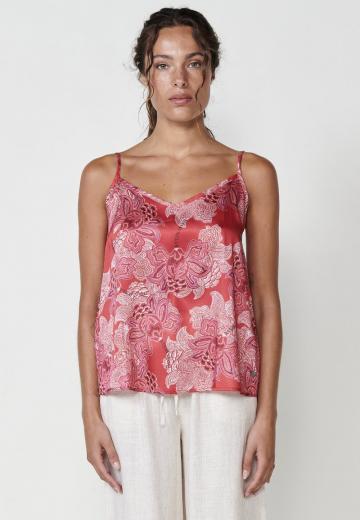 Атласная блузка