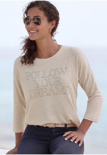 Майка с рукавом три четверти