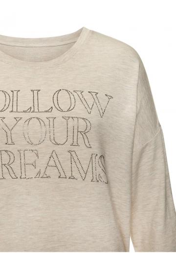 Майка с рукавом три четверти