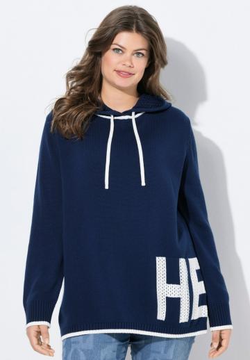 Пуловер с капюшоном