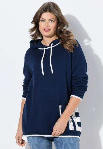 Пуловер с капюшоном