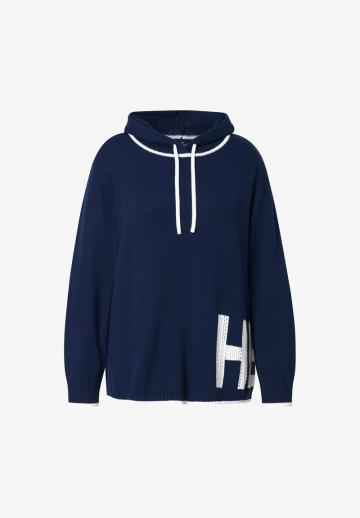 Пуловер с капюшоном