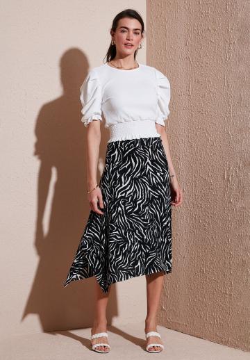 Юбка с воланами