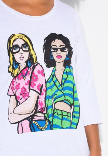 Майка с рукавом три четверти