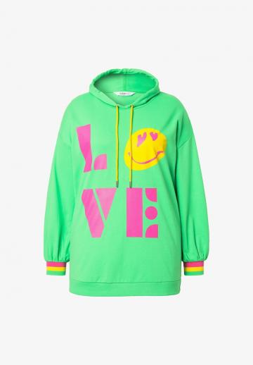 Пуловер с капюшоном