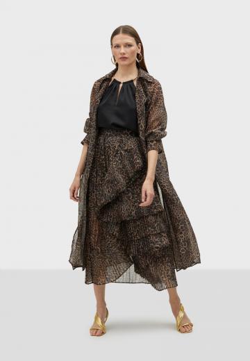 Юбка с воланами