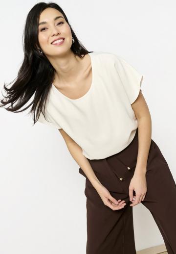 Атласная блузка