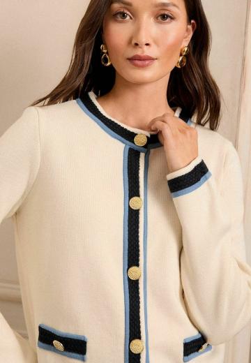 Жаккардовая вязаная кофта