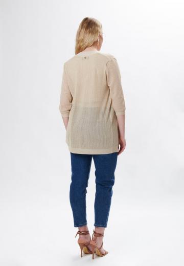 Длинный жилет