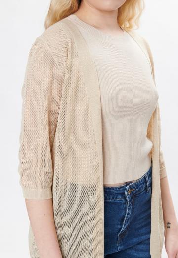 Длинный жилет