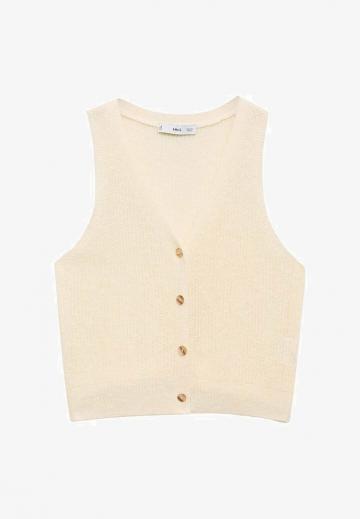 Вязаный жилет