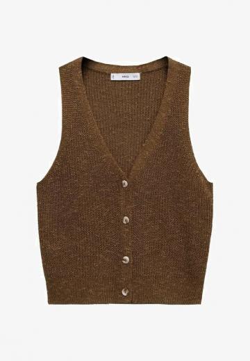 Вязаный жилет