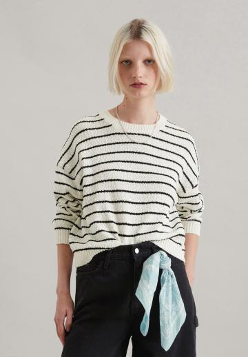 Пуловер в полоску