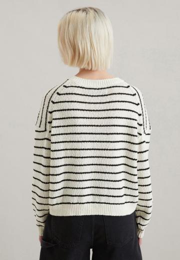 Пуловер в полоску
