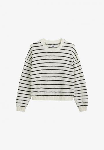 Пуловер в полоску