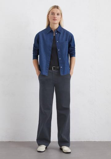 Джинсовая блузка