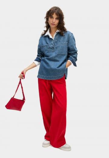 Джинсовая блузка