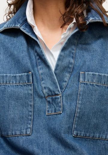 Джинсовая блузка