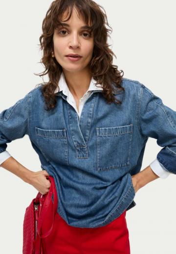 Джинсовая блузка