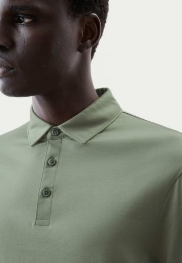 Поло с длинным рукавом