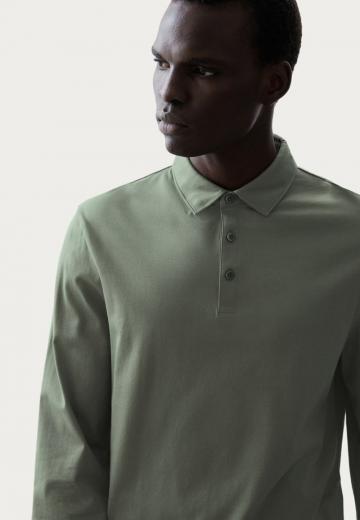 Поло с длинным рукавом