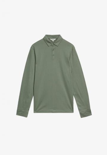 Поло с длинным рукавом