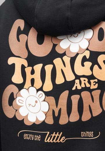 Пуловер с капюшоном