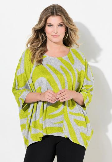 Пуловер с рукавом три четверти